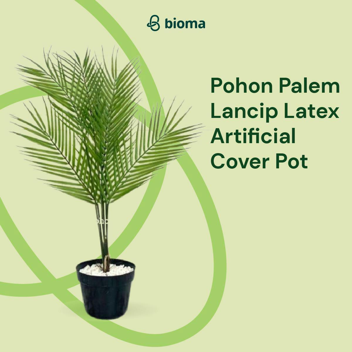 Image 372 Pohon Palem Lancip Latex Artificial Cover Pot