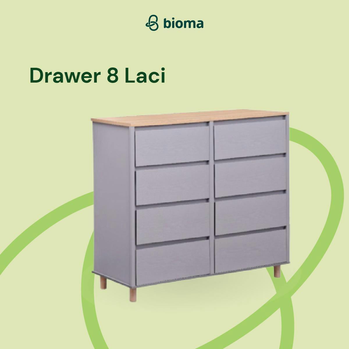 Image 413 8 Drawer Cabinet