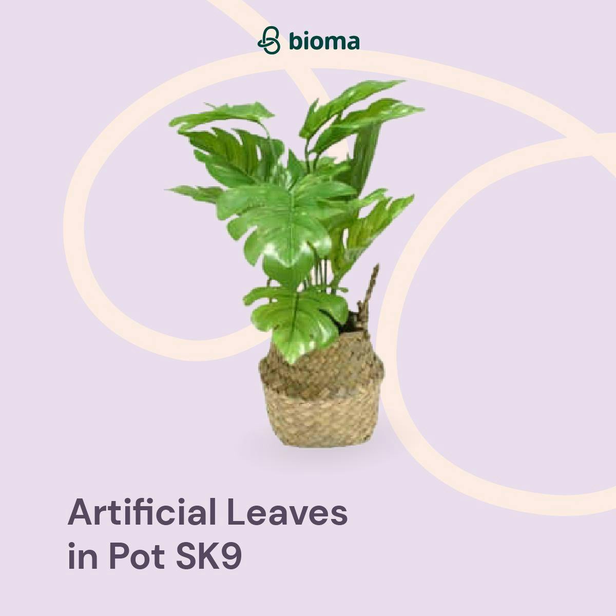 Image 381 Artificial Leaves in Pot SK9