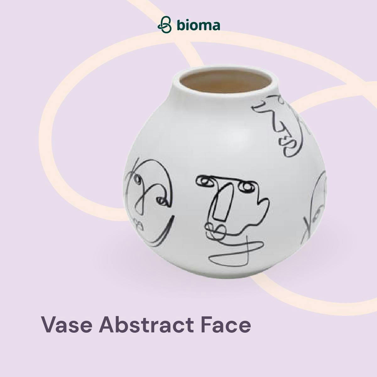 Image 437 Vase Abstract Face A2