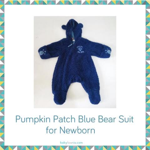Image 1666 Patch Blue Bear Suit for Newborn