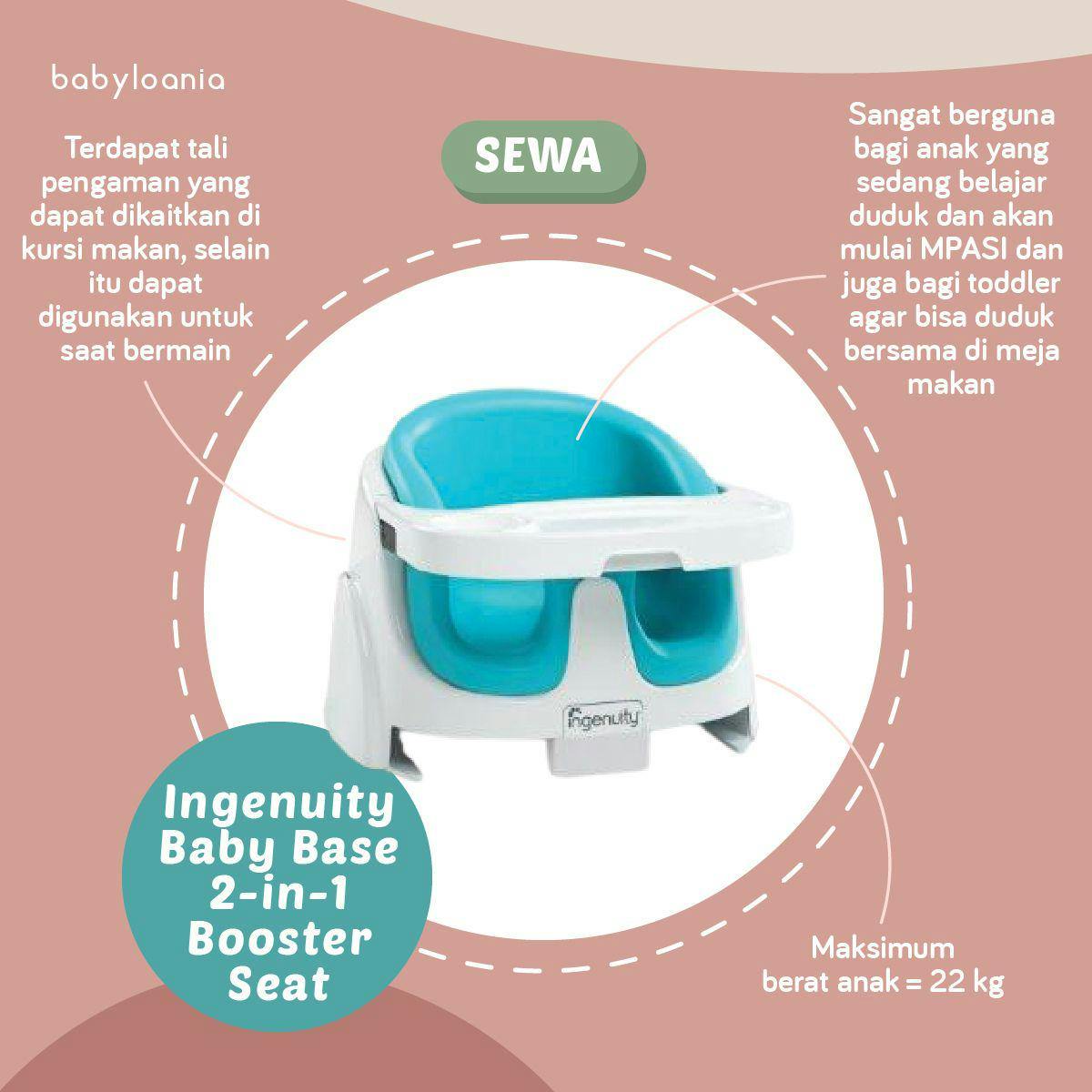 Image 38371 Baby Base 2-in-1 Booster Seat