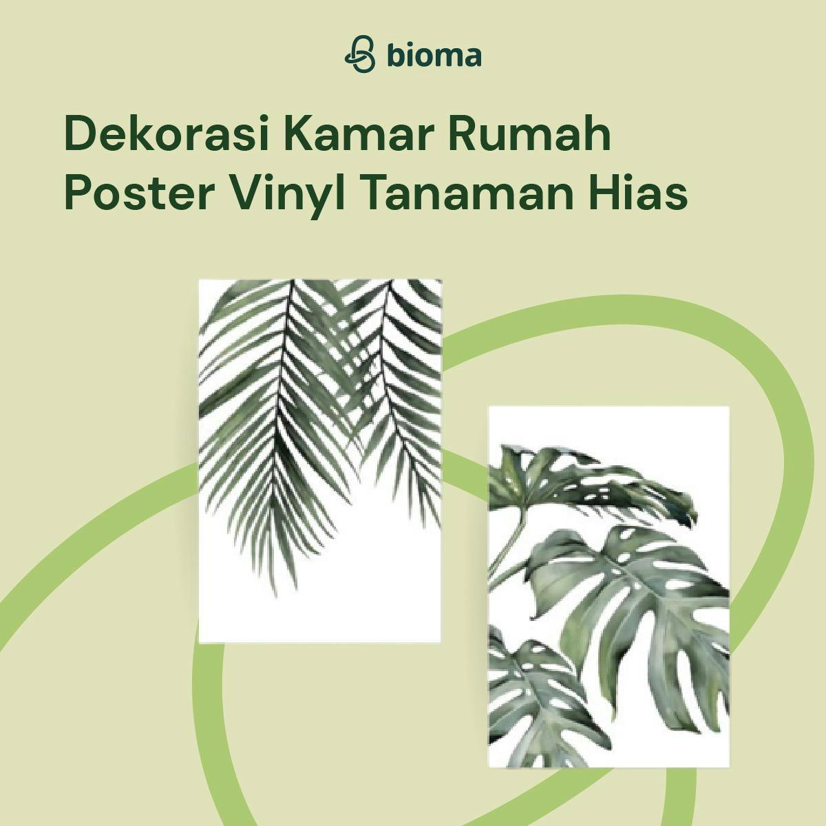 Image 503 Dekorasi Kamar Rumah Poster Vinyl Tanaman Hias