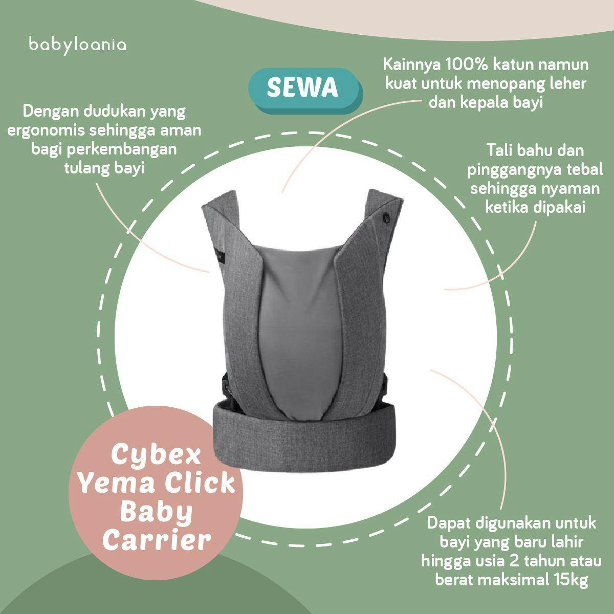 Image 38300 Yema Click Baby Carrier