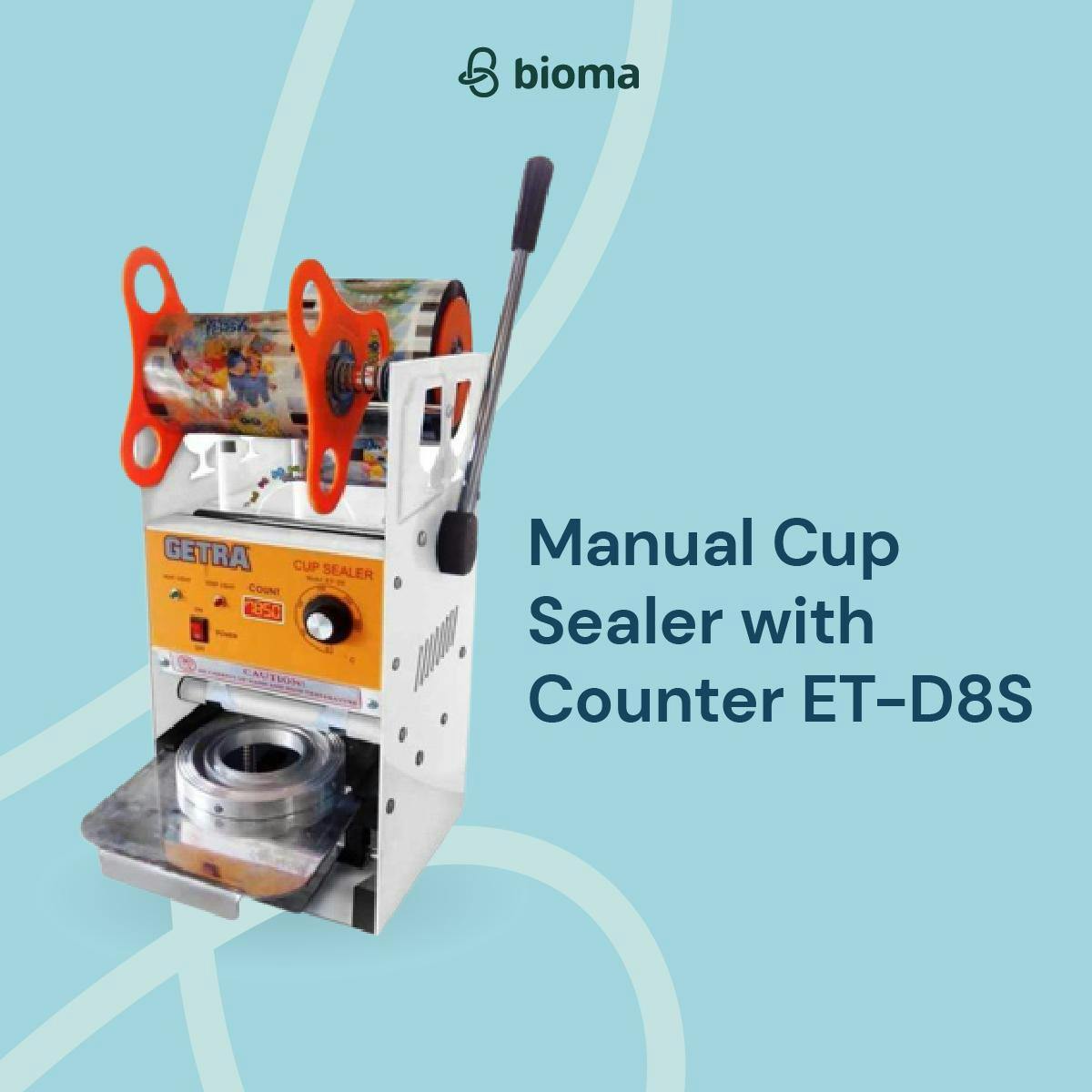 Image 50212 Manual Cup Sealer with Counter ET-D8S