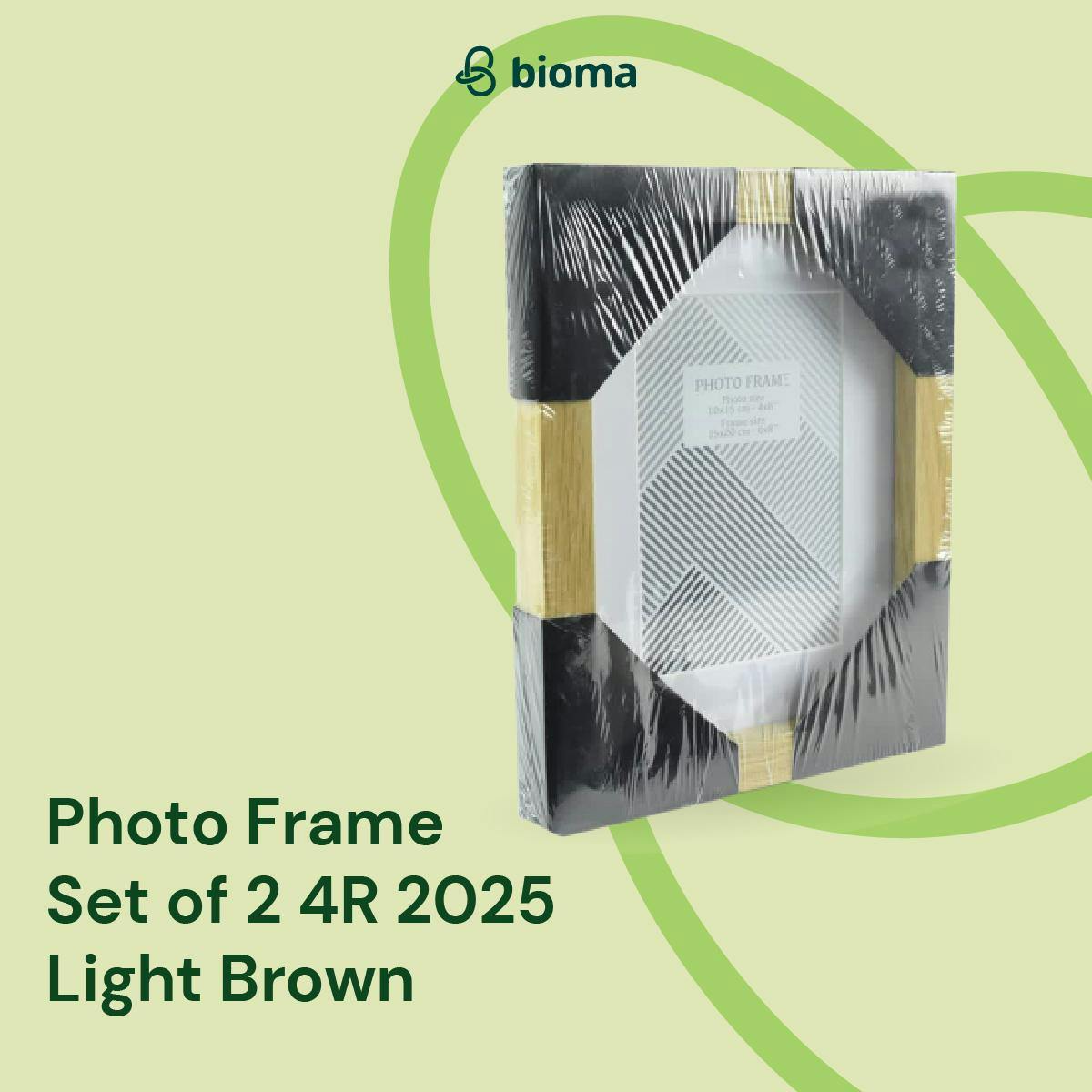 Photo Frame Set of 2 4R 2025 Light Brown