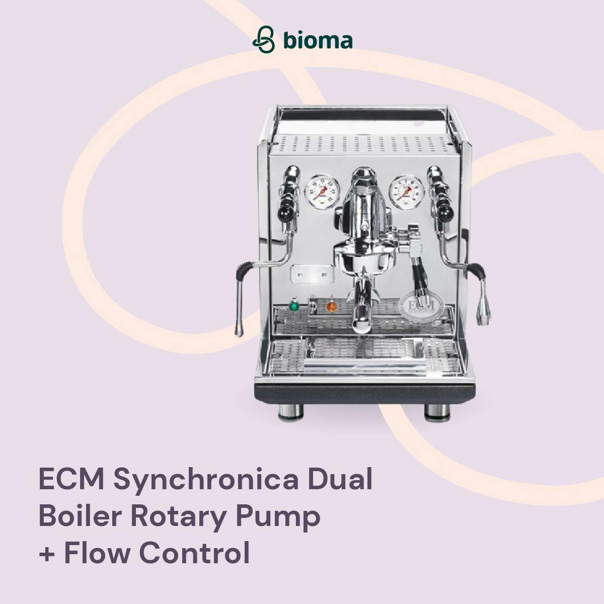 ECM Synchronica Dual Boiler Rotary Pump + Flow Control - Flow Control