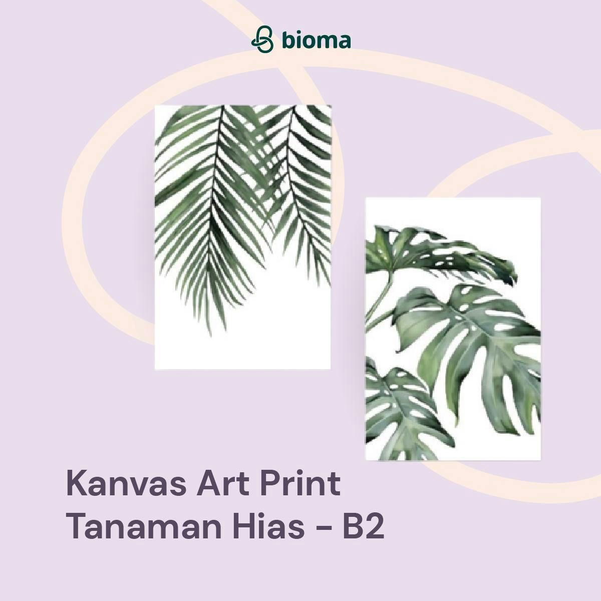 Kanvas Art Print Tanaman Hias - B2