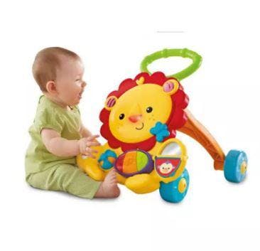 Image 17917 of toys 9 : Fisher Price Musical Lion Walker & Fisher Price Pop N Push Elephant