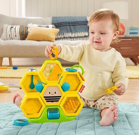 Image 34836 Of Toys 28 : Fisher Price Busy Activity Hive,  Playskool Form Fitter Shape, dan Vtech Baby Stack, Sort & Store Tree Education Baby