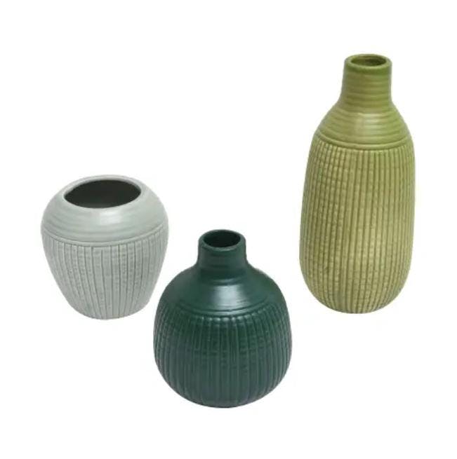 Vase Deco Set of 3 Jungle Asst. Color