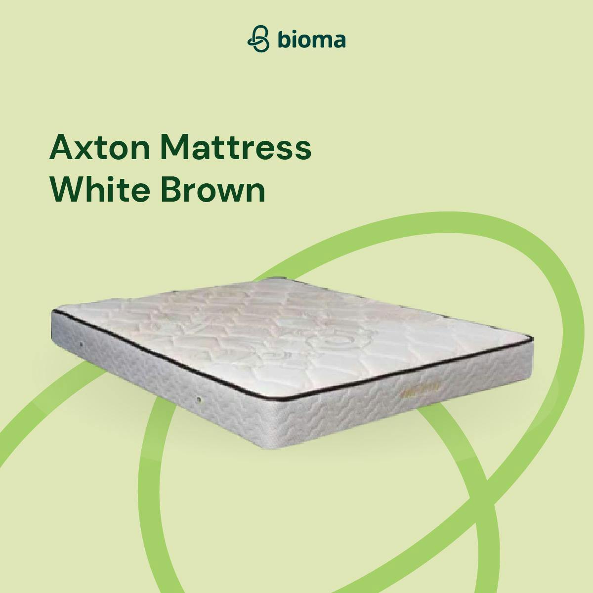 Axton Mattress White Brown