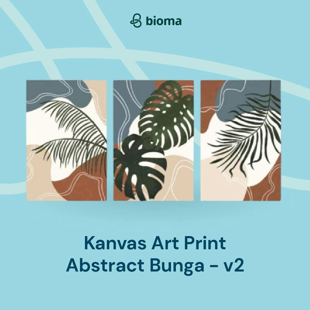 Kanvas Art Print Abstract Bunga - v2
