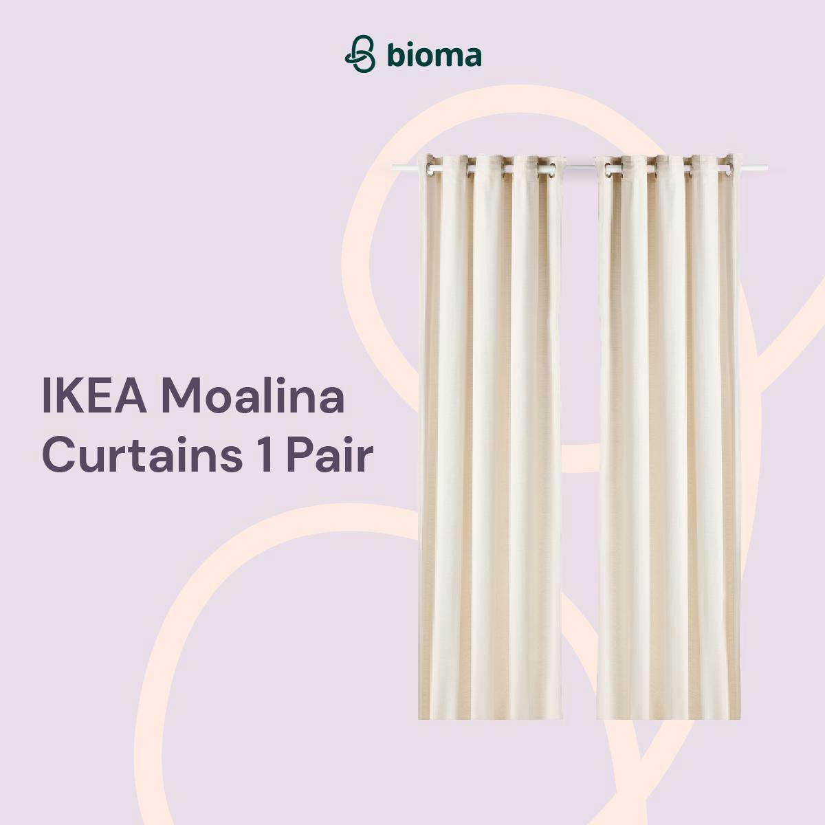 Moalina Curtains 1 Pair