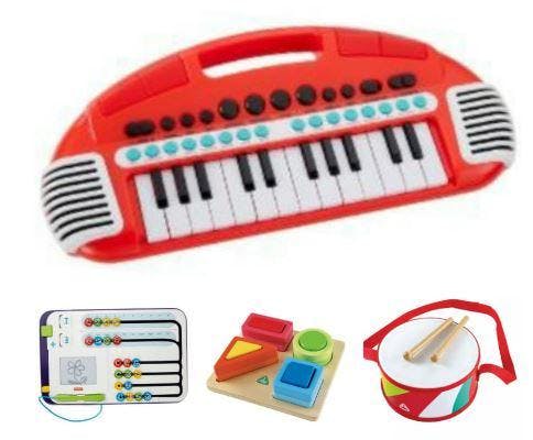 Image 17696 of Toys 18 :  Fisher Price Think & Learn Count With Me Math Center, ELC Wooden Drum, ELC Carry Along Keyboard & ELC Shape Recognition Set