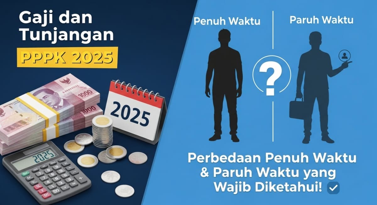 Gaji dan Tunjangan PPPK 2026, Perbedaan Penuh Waktu & Paruh Waktu yang Wajib Diketahui!