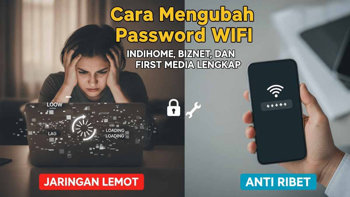Jaringan Lemot! Cara Mengubah Password WiFi Indihome, Biznet, dan First Media Lengkap Anti Ribet