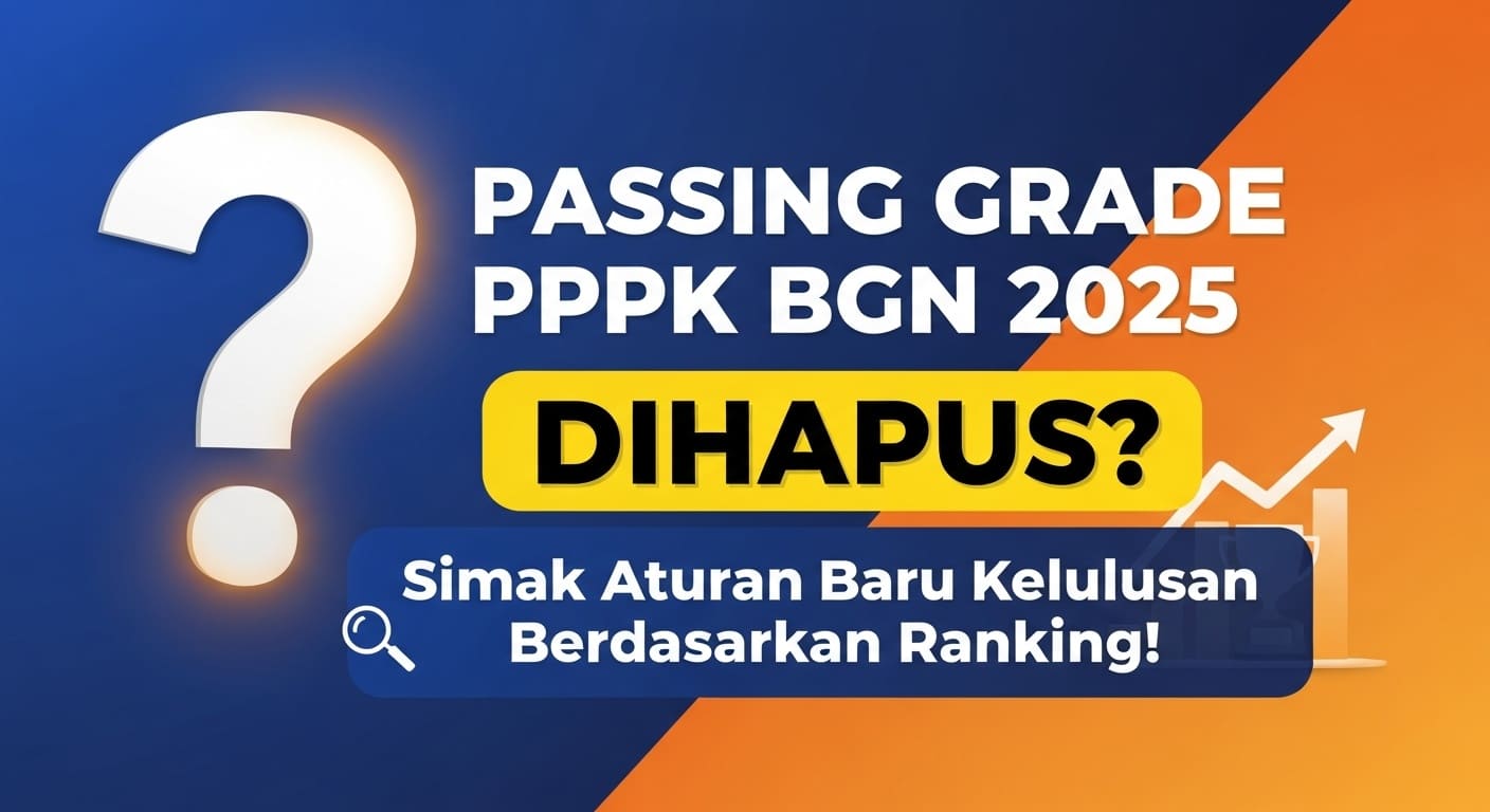 Passing Grade PPPK BGN 2025 Dihapus Simak Aturan Baru Kelulusan Berdasarkan Ranking!