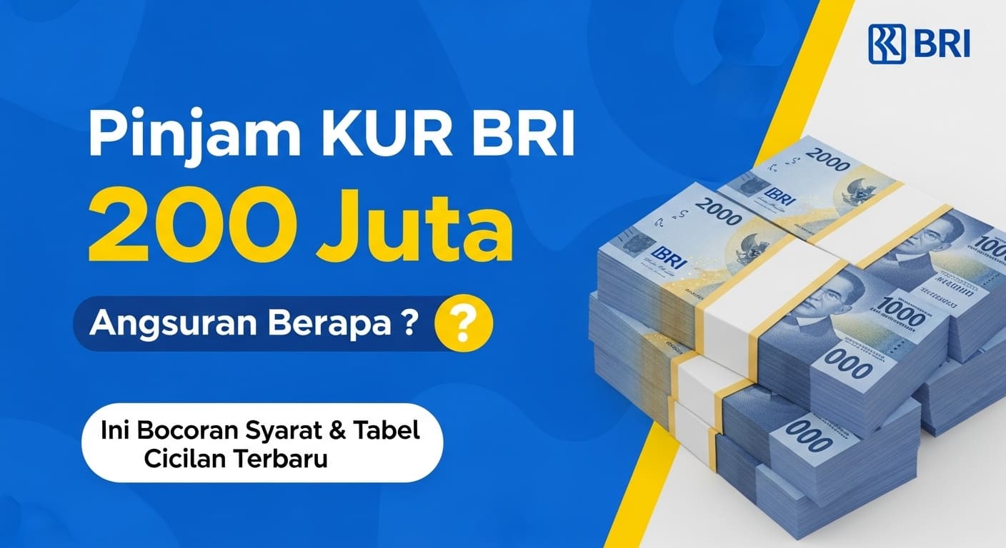 Pinjam KUR BRI 200 Juta Angsuran Berapa Ini Bocoran Syarat & Tabel Cicilan Terbaru
